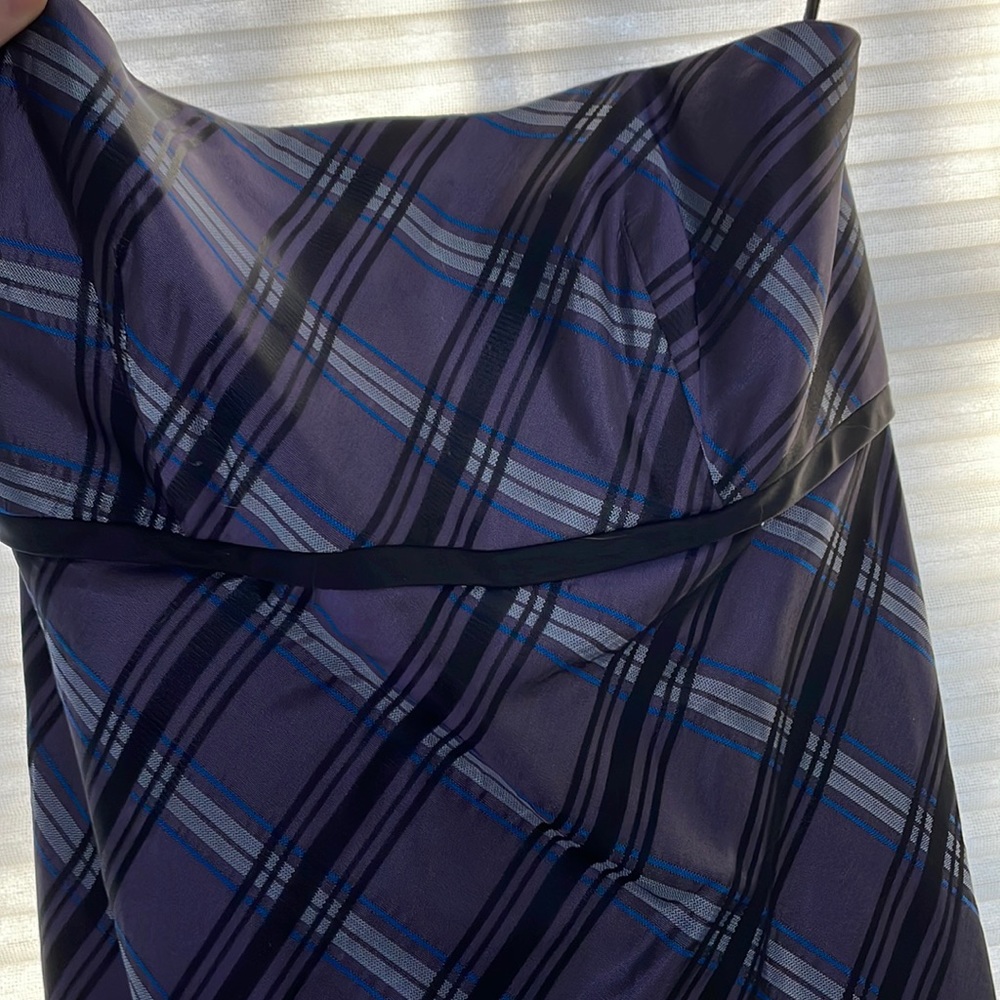 plaid a-line dress
